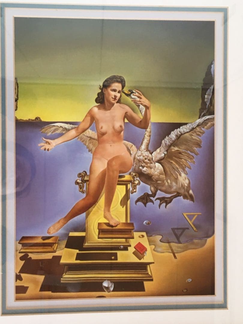 ダリの絵　アンティーク額縁