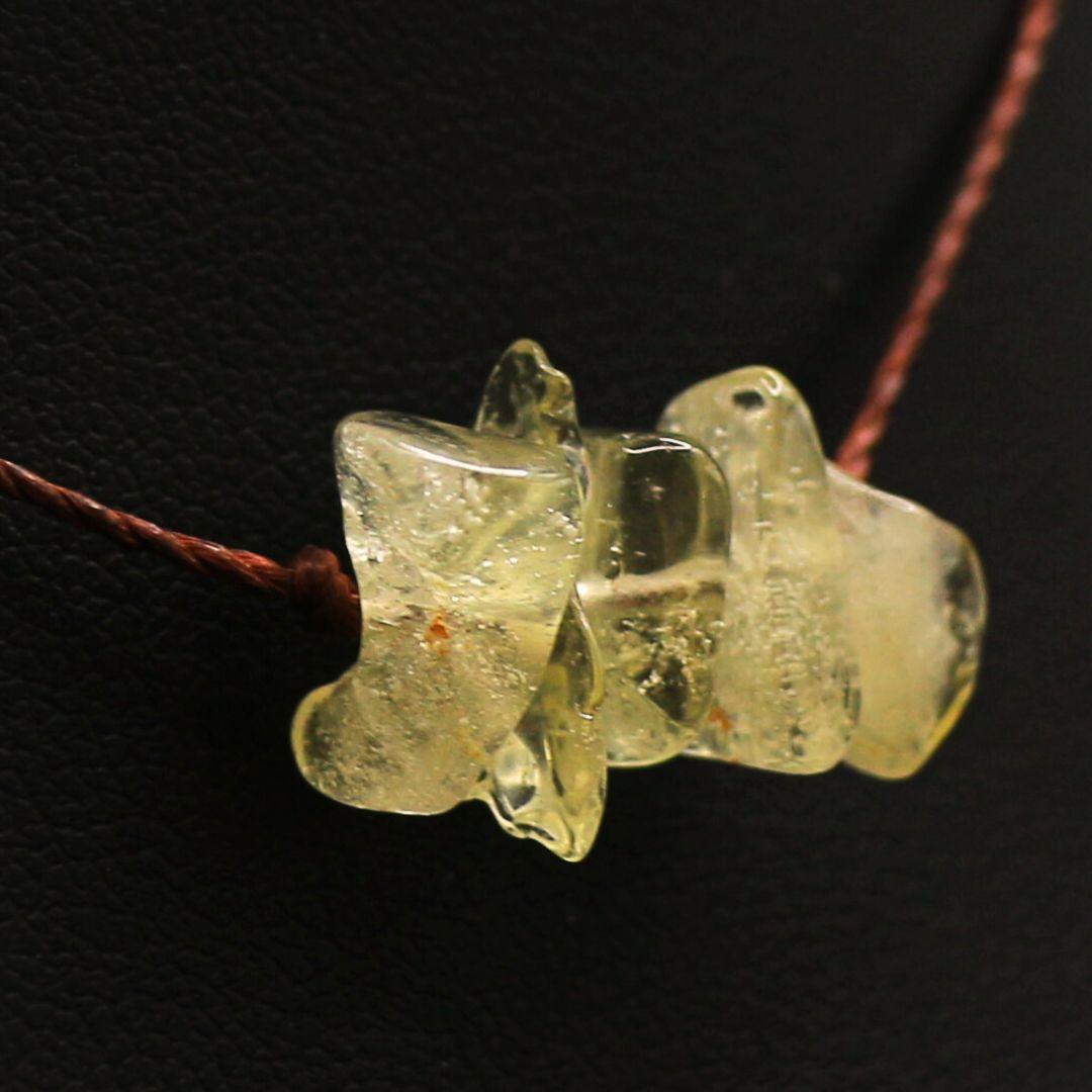 鑑別済 リビアングラス さざれ ビーズ meteorite164