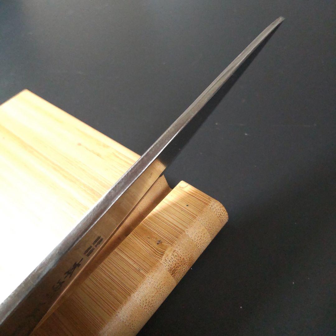 中古再生品本源正則ガラスキ包丁玉鋼143mm