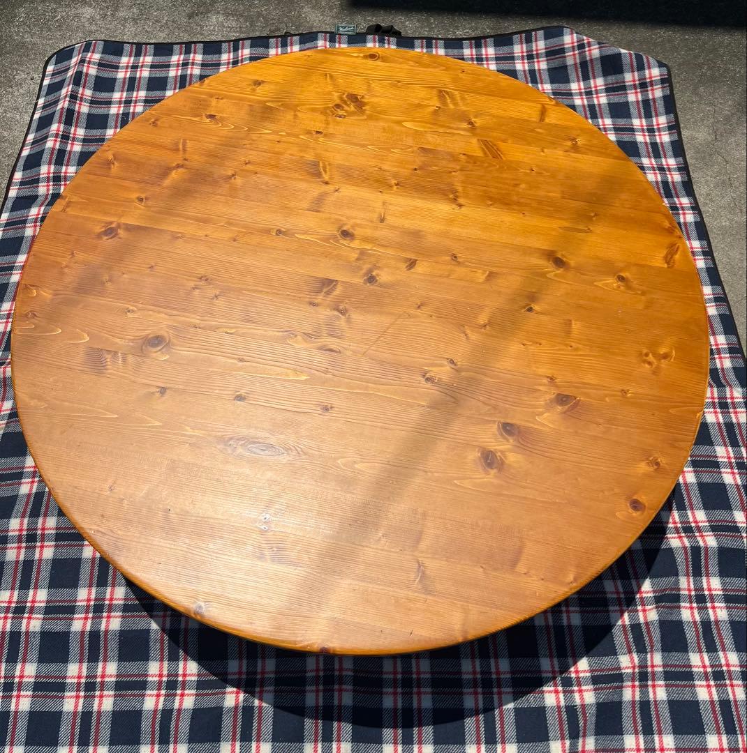 丸型ちゃぶ台　脚折りたたみ式座卓　120