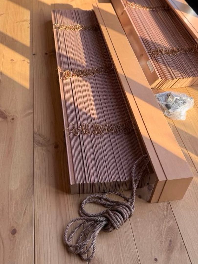 Tapio木製ベージュブラインド／サイズ900x2510