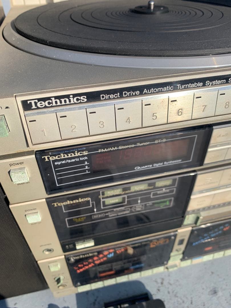 中古テクニクスTechnics システムコンポセット レコードラジオカセット