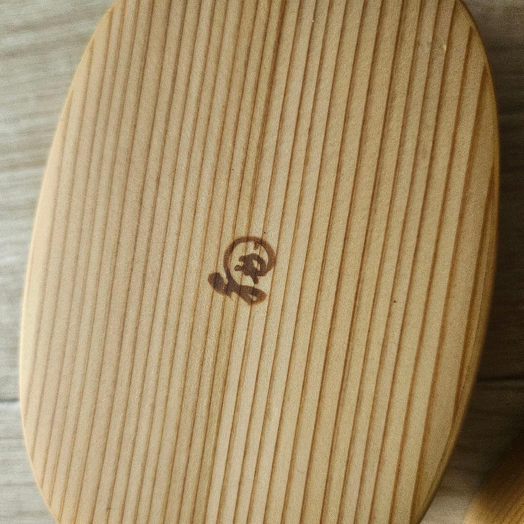 栗久/木製 大館曲げわっぱ 小　小判型弁当箱 スリム 伝統的工芸品 新品未使用