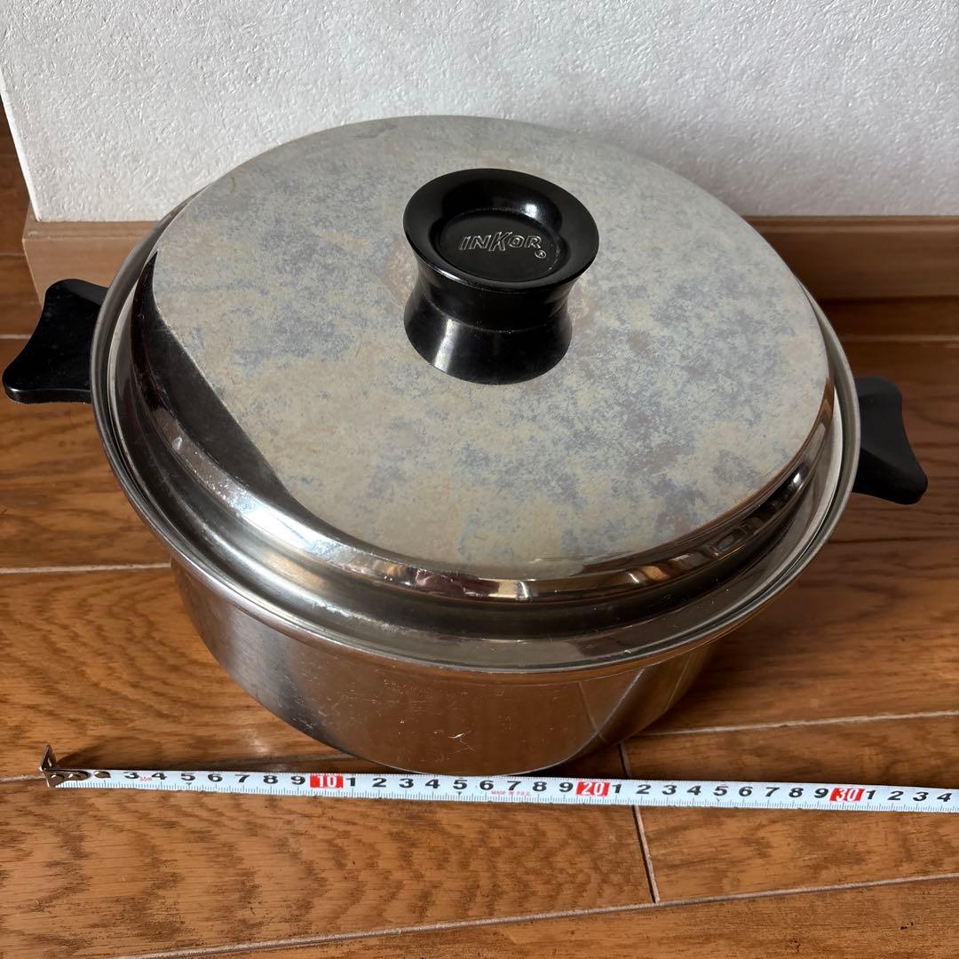 インコア　INKOR 両手ステンレス鍋　大鍋