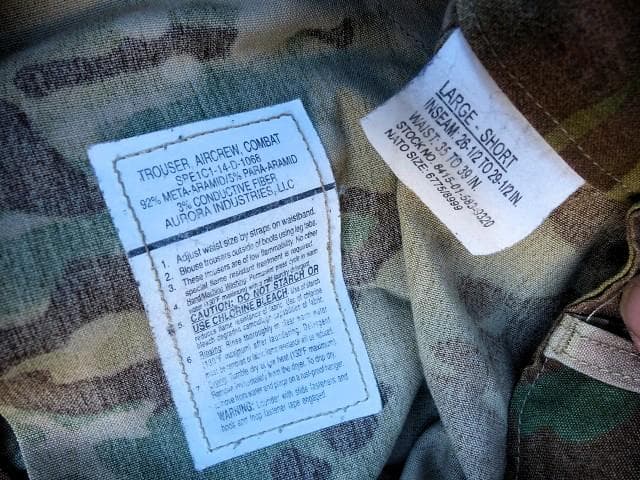 レア! 実物 OCP ヘリクルートラウザー L-S エアクルー　A2CU 308