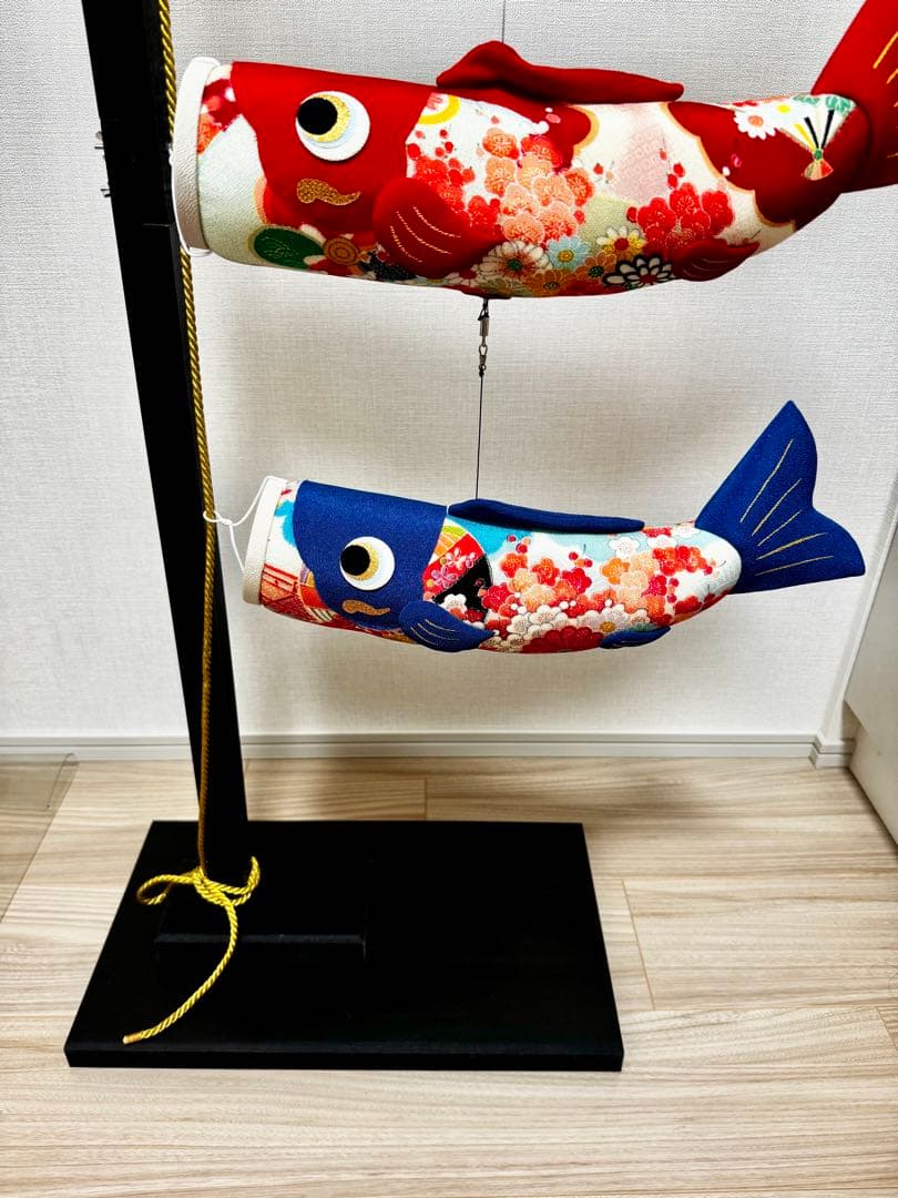 こいのぼり ちりめん 室内 龍虎堂 日本製 高さ約140cm