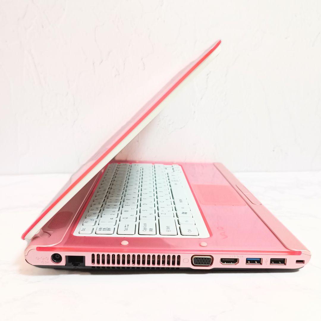 限定1台❣️Core i7✨希少ピンクVAIO❣️爆速SSDノートパソコン✨️