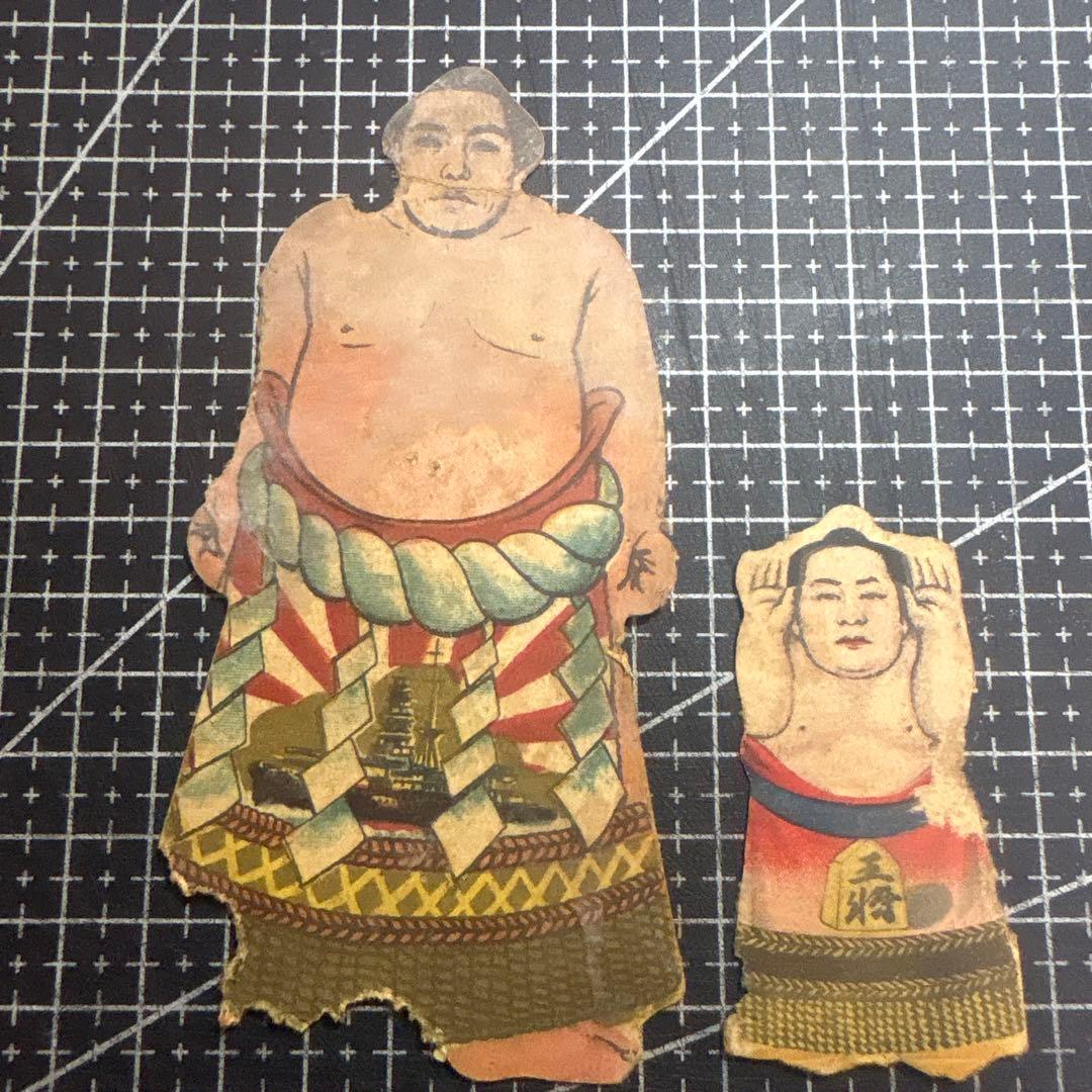 大相撲力士 相撲人形 レア めんこ 3枚セット レア