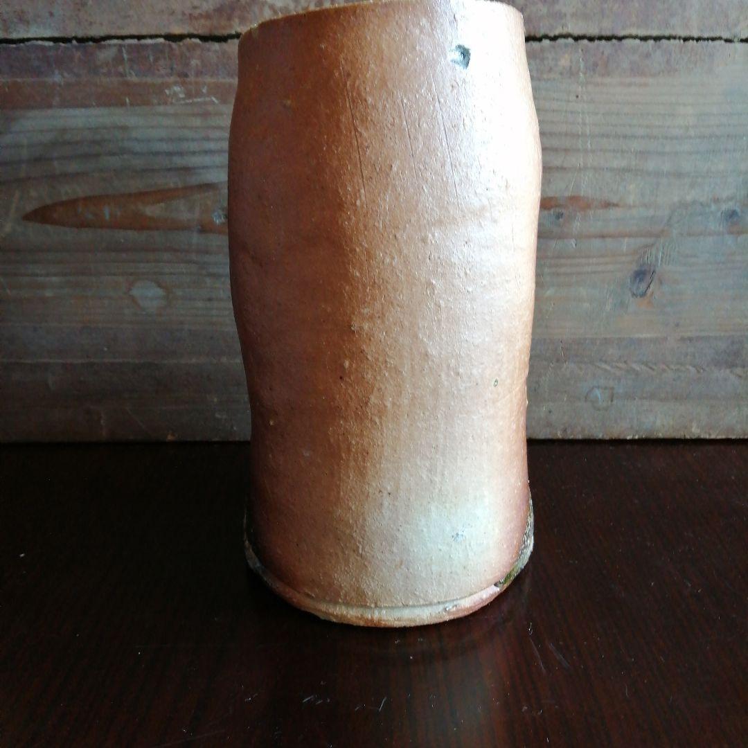 伊賀焼　小林國光　伊賀自然釉花入　23cm