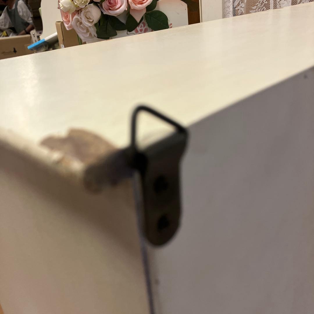 お買得コベントガーデン フレンチミルキーガラス扉の木製アンティークなキャビネット