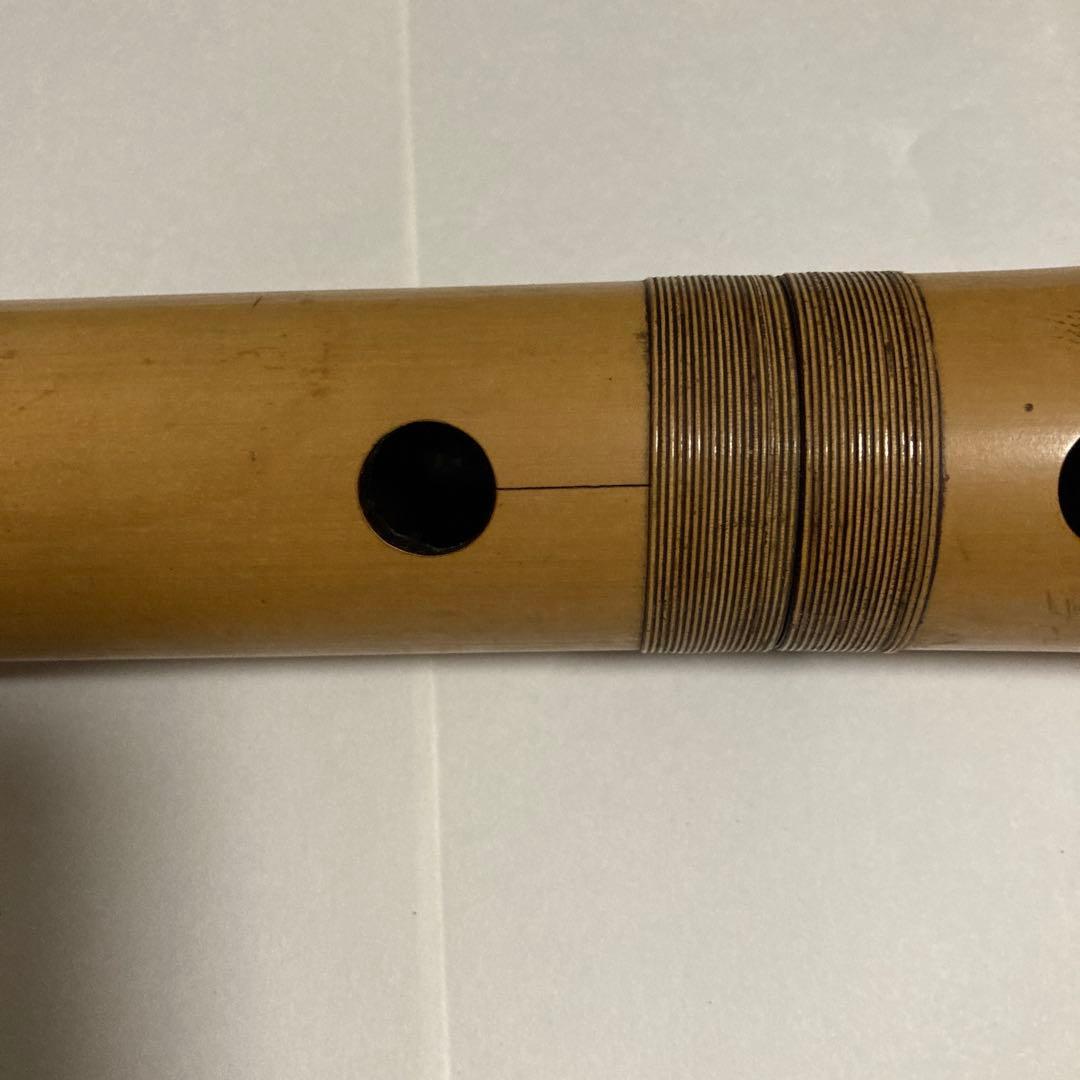 尺八 竹製 5穴　約５４.５ｃｍと４９ｃｍ２本セット 49ｃｍツナキ部調整要