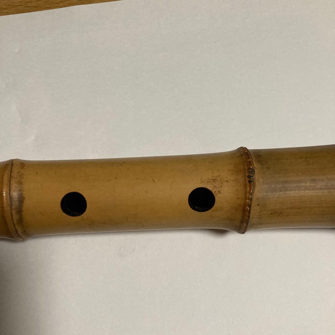 尺八 竹製 5穴　約５４.５ｃｍと４９ｃｍ２本セット 49ｃｍツナキ部調整要