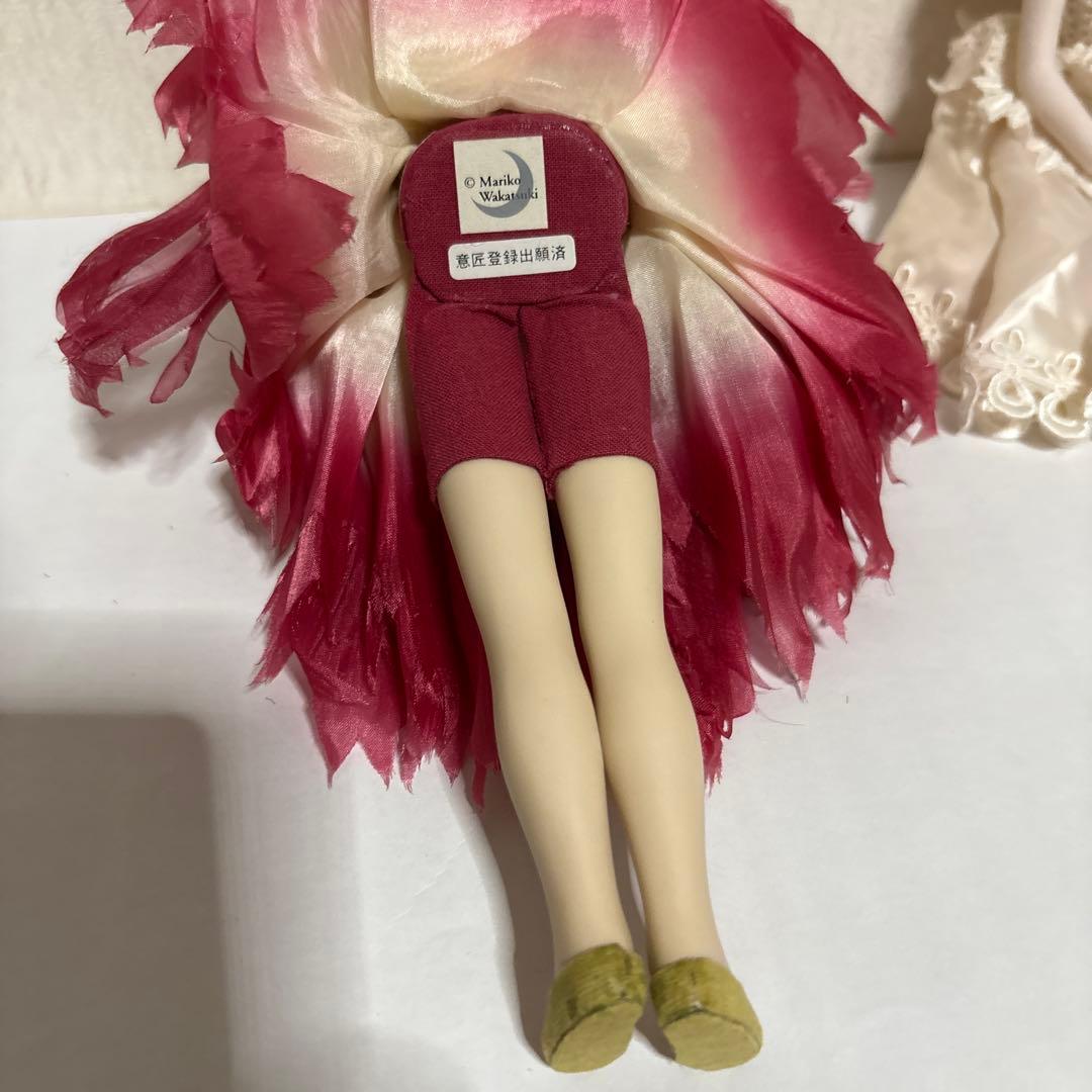 若月 まり子　お花の妖精　カーネーション 布華屋 ビスクドール 人形　ぬいぐるみ