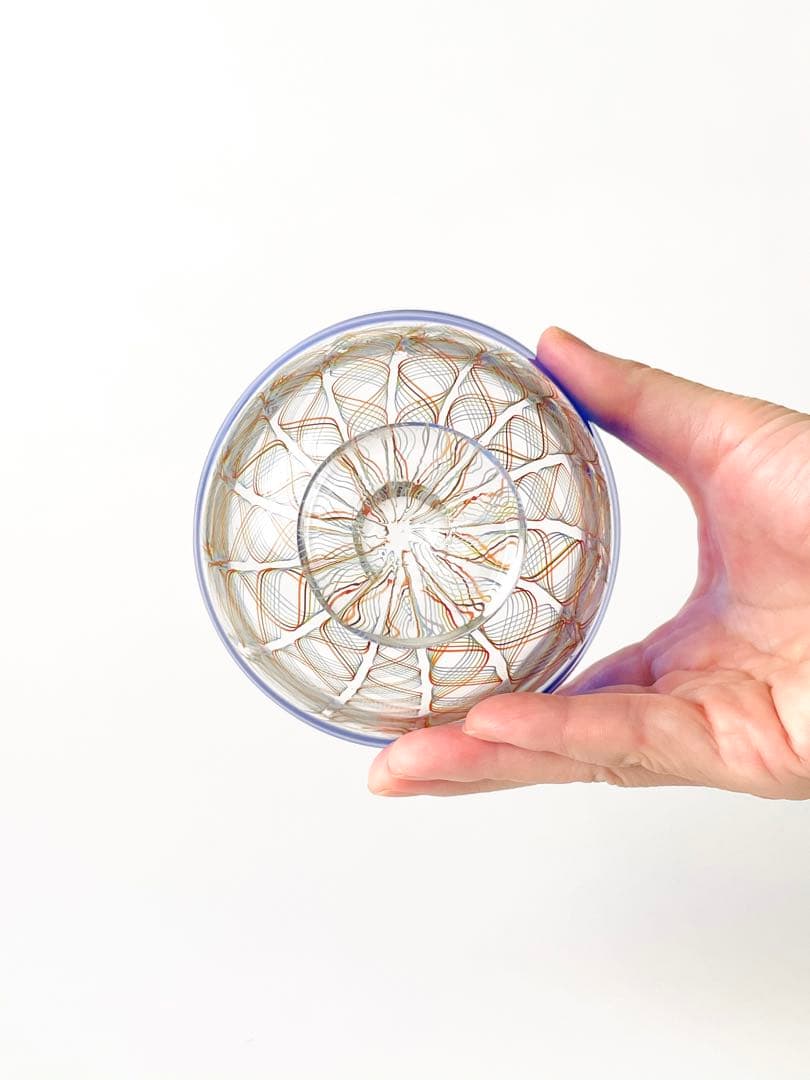 吹きガラス　うつわ　レースガラスB