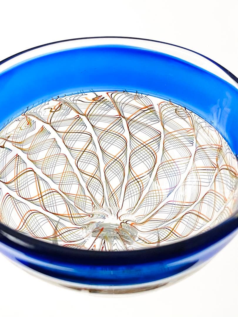 吹きガラス　うつわ　レースガラスB