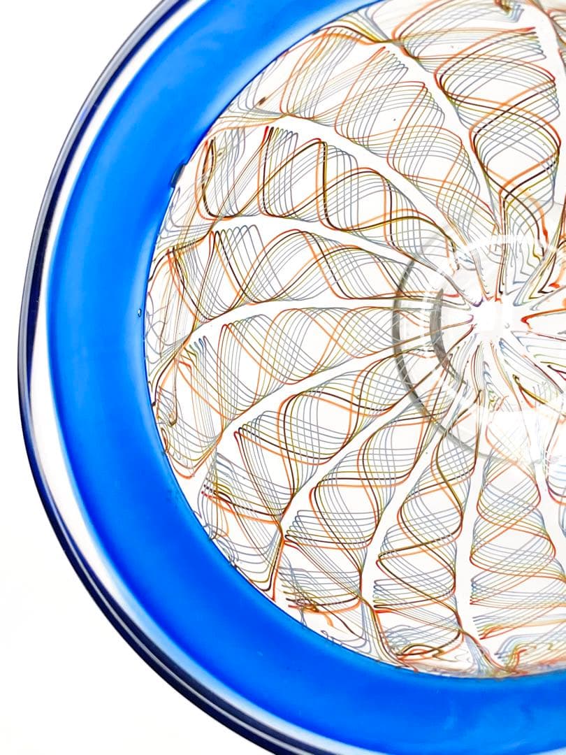 吹きガラス　うつわ　レースガラスB