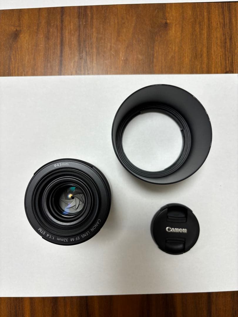 Canon ef-m 32mm ※箱・フード・ケース付き