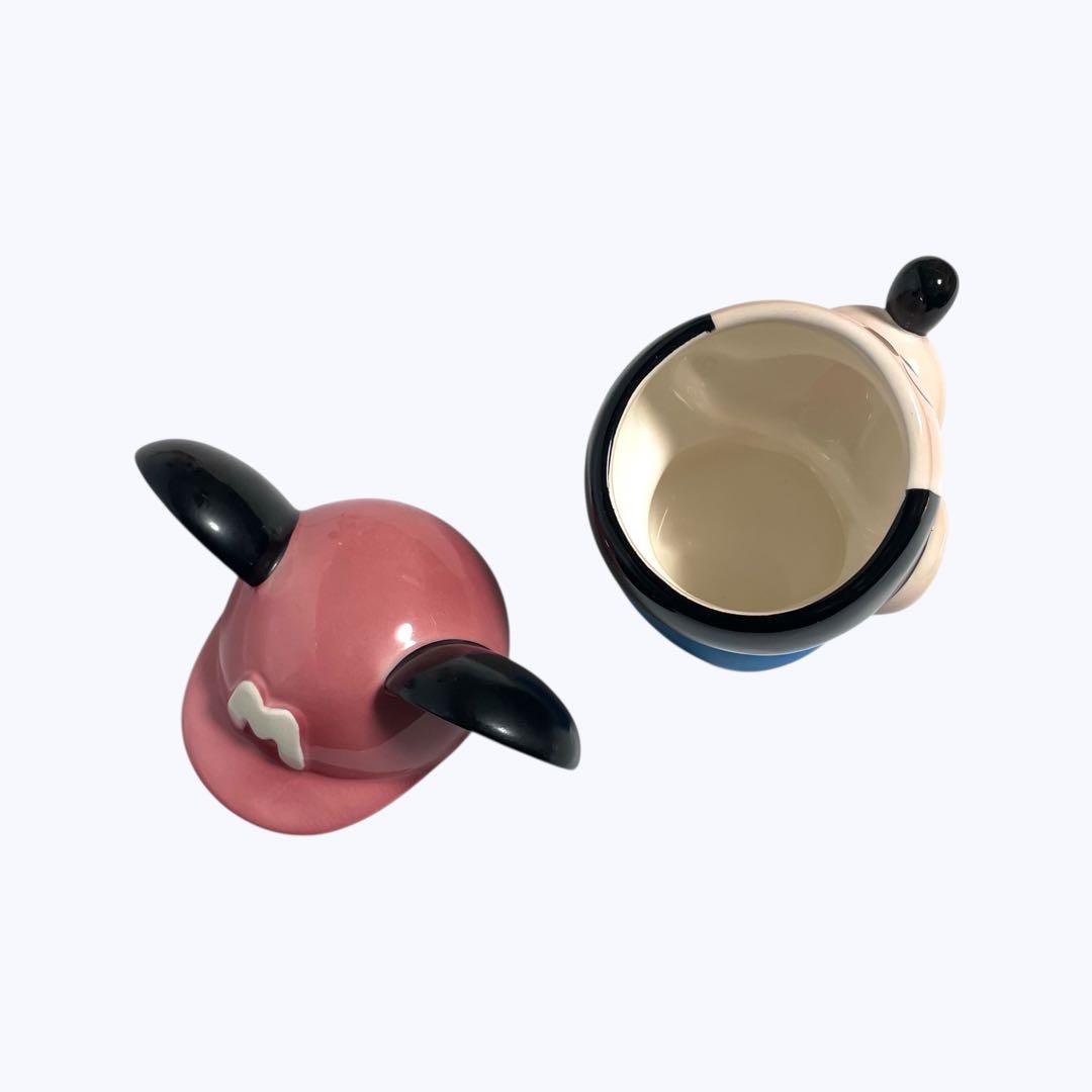 加藤工芸 ディズニー ミッキー＆ミニー ペア 陶器製 小物入れ カバードボックス