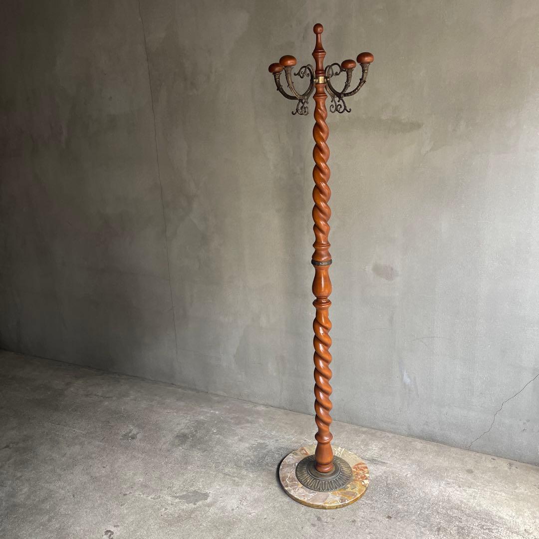 オールドヴィンテージ　ツイストポールハンガー　イタリア