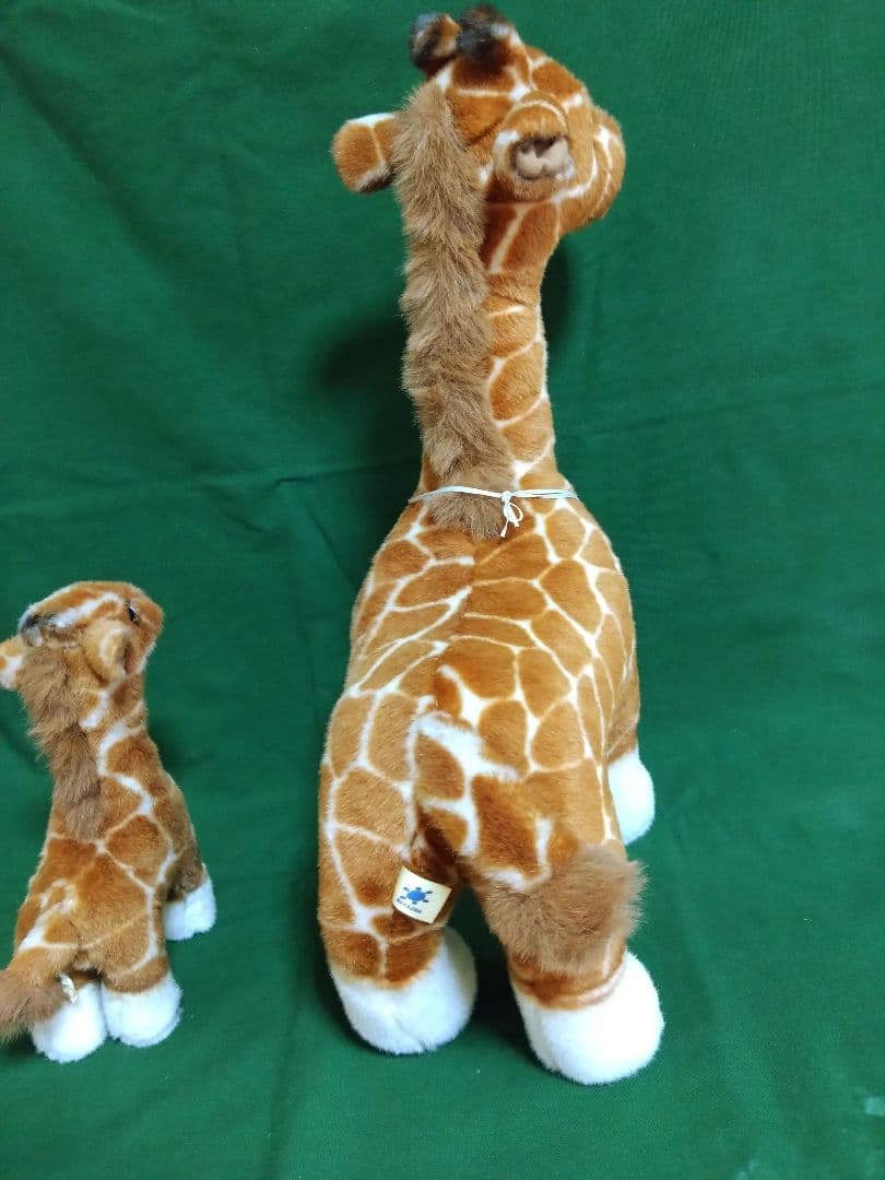 ぬいぐるみ　昭和レトロ　ナカジマ　動物　キリン　親子　野性の王国　希少