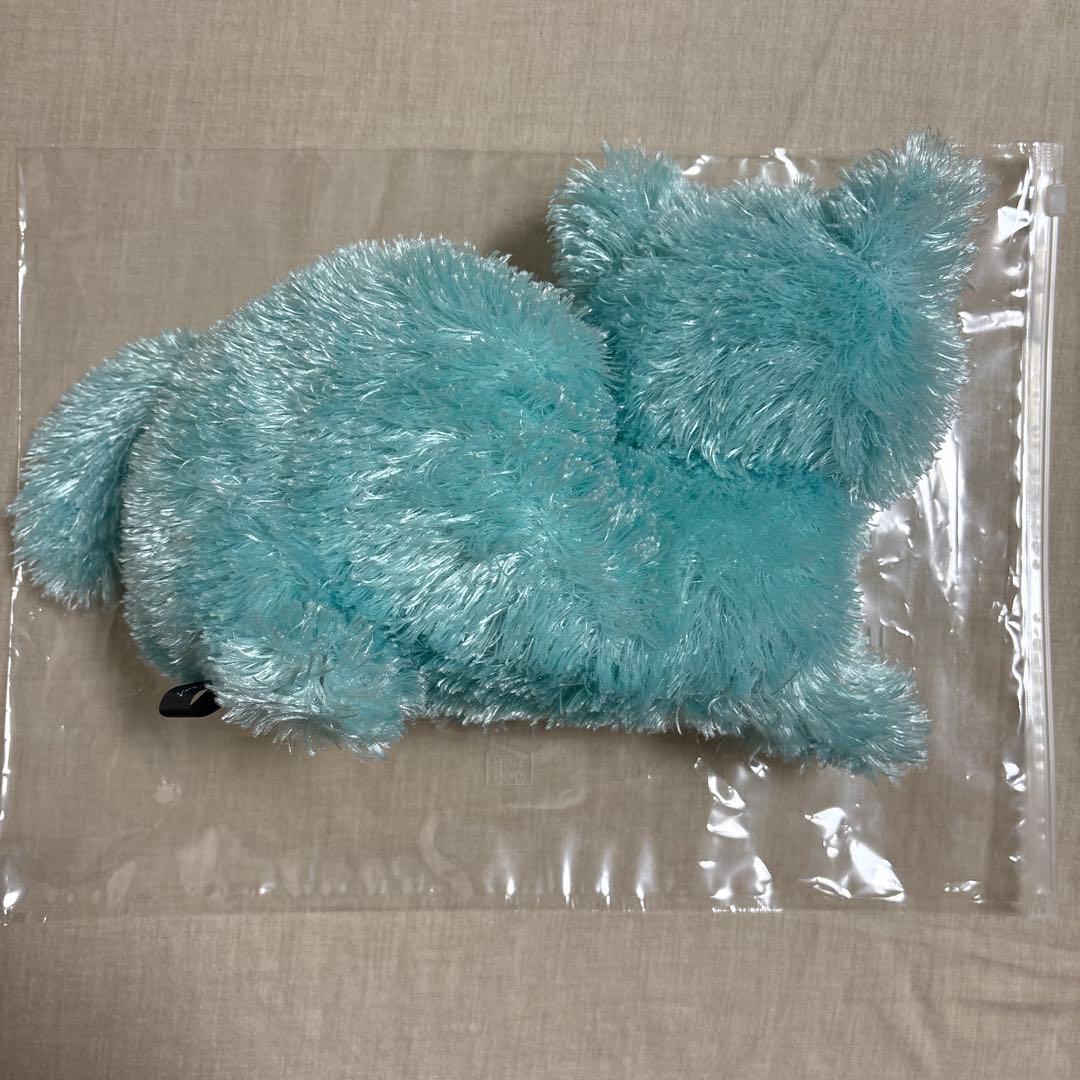 水色 猫型ぬいぐるみ トートバッグ セット