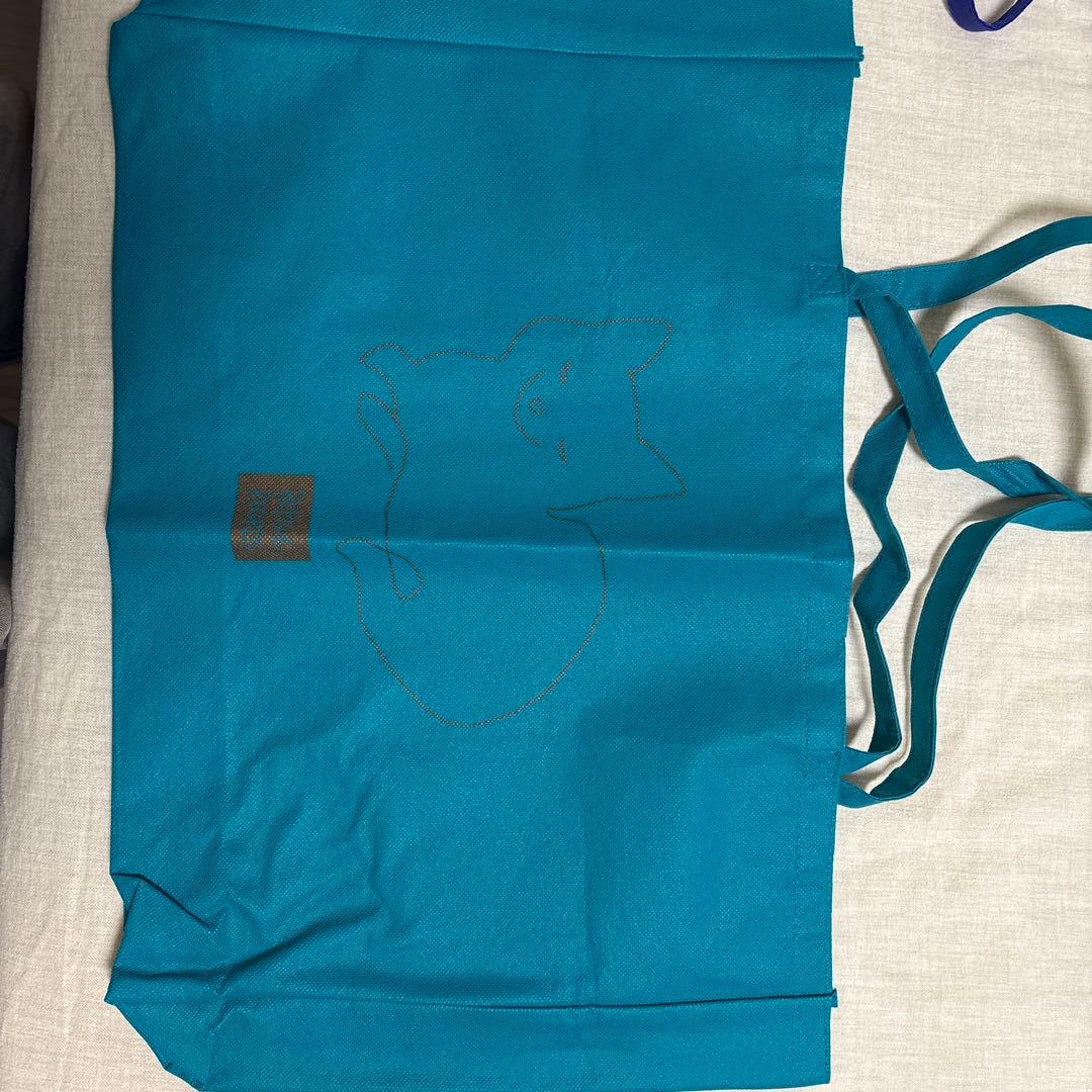 水色 猫型ぬいぐるみ トートバッグ セット