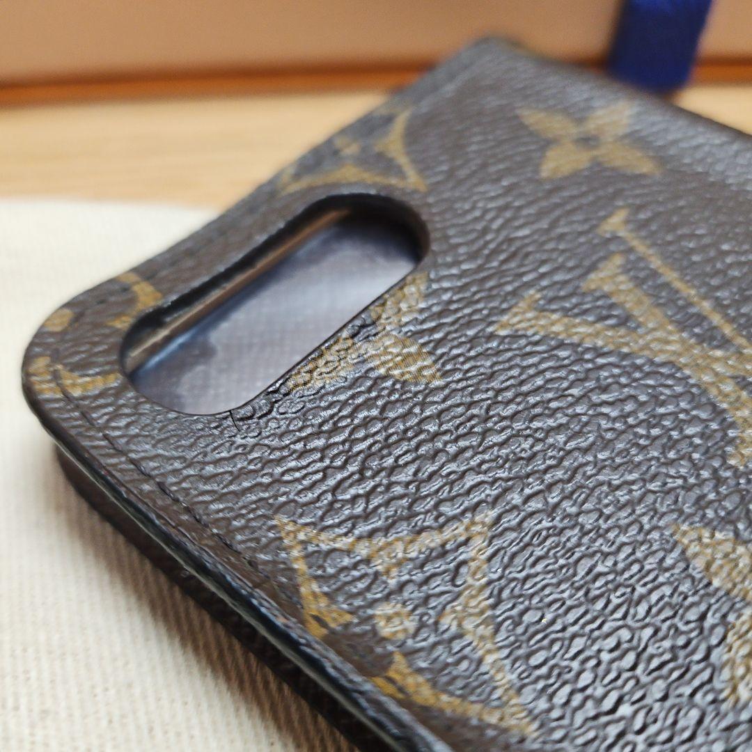 完備品 ルイヴィトン スマホケース 手帳型 iPhone7/8Plusモノグラム
