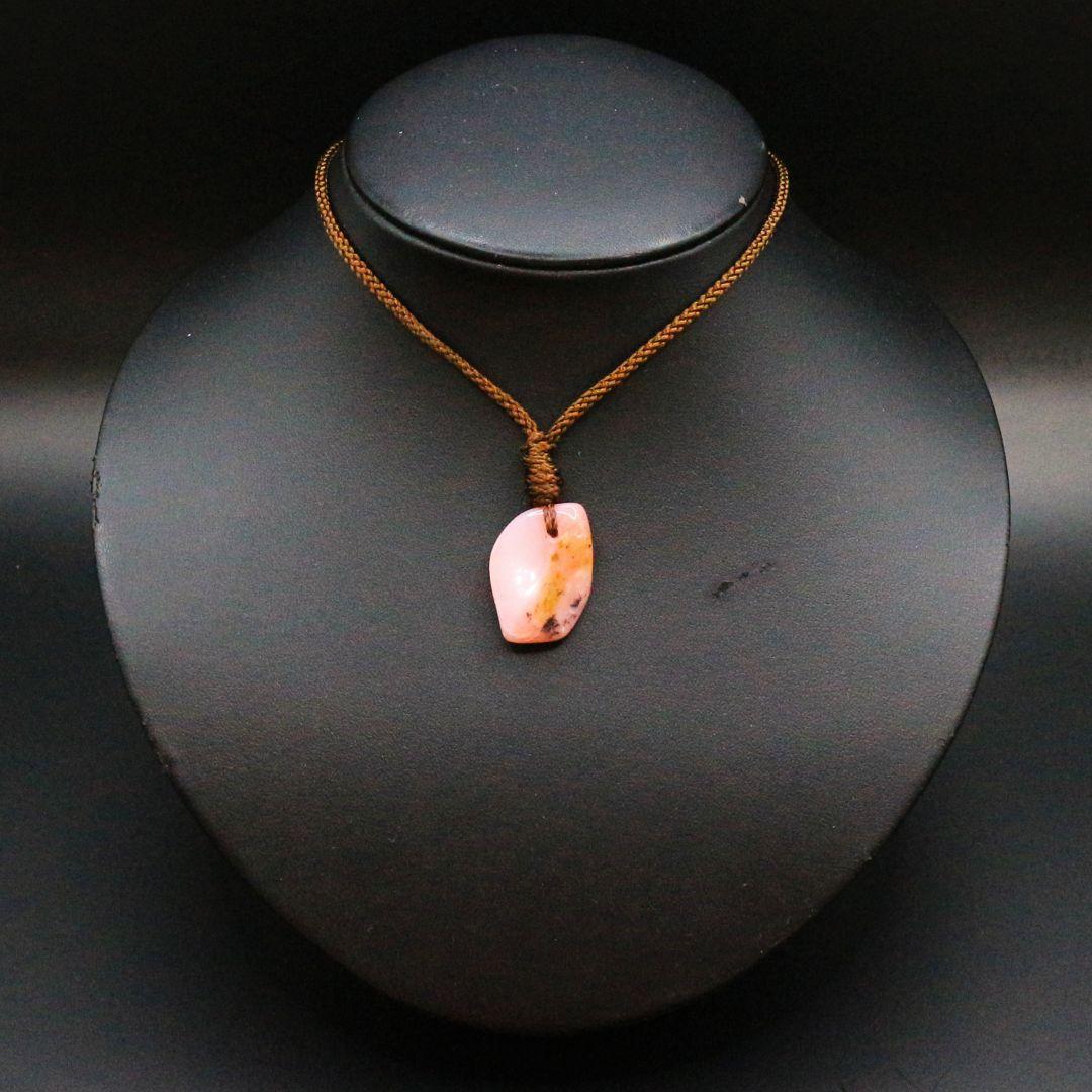 ピンクオパール 穴あきタンブル ana_tumble224