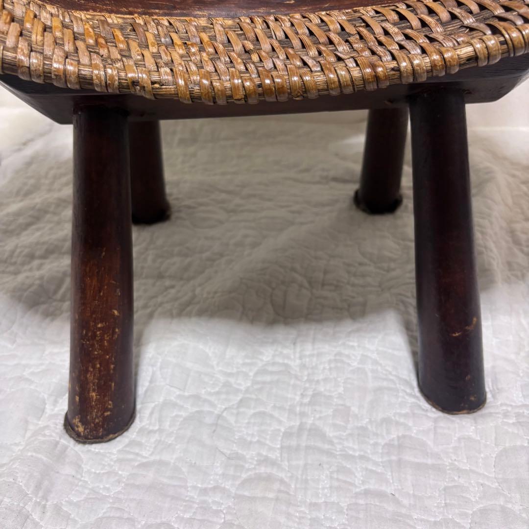 【極希少】ラタン製 チェア 彫刻 木彫り 犬 ドッグ