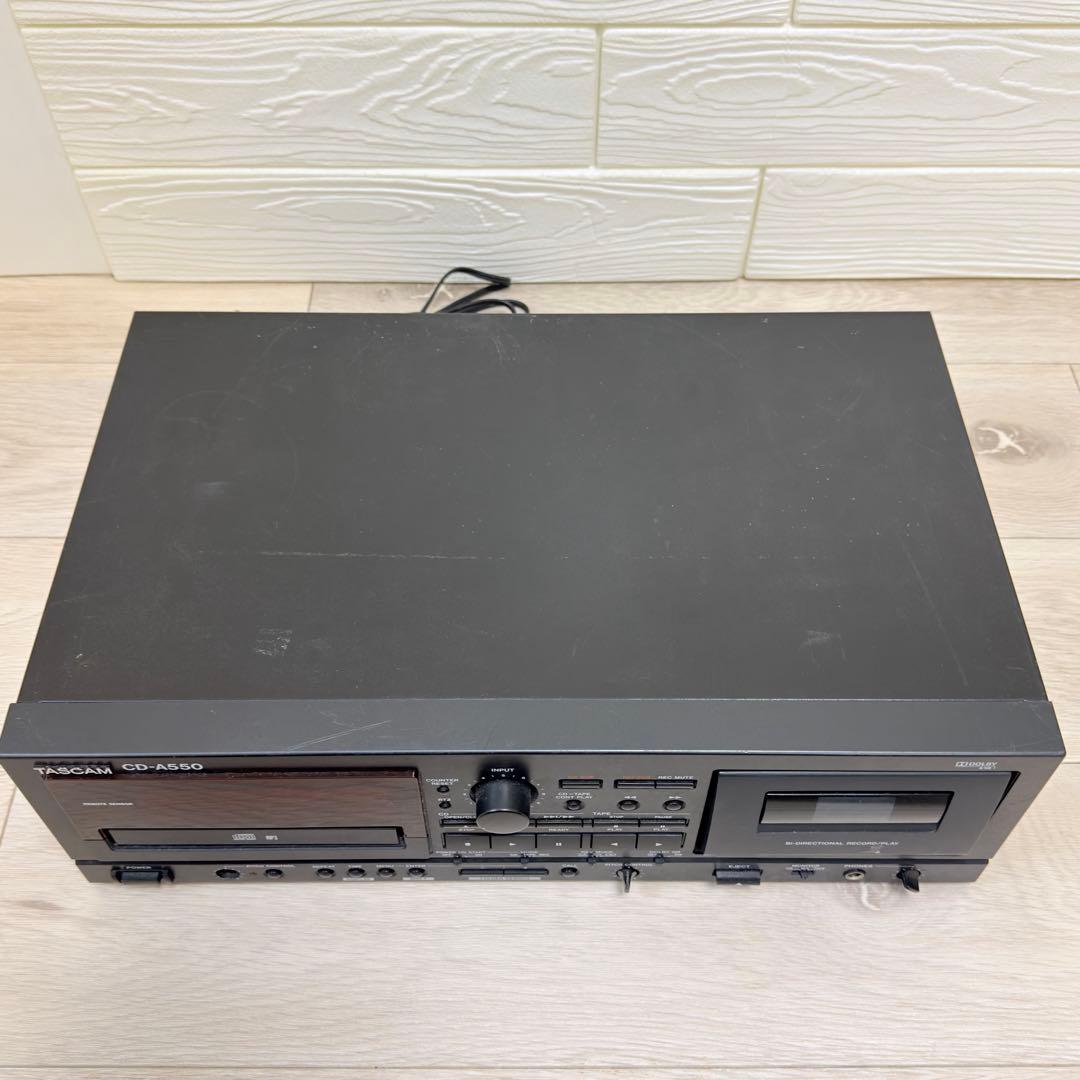 TASCAM CD-A550 CDプレーヤー カセットデッキ タスカム