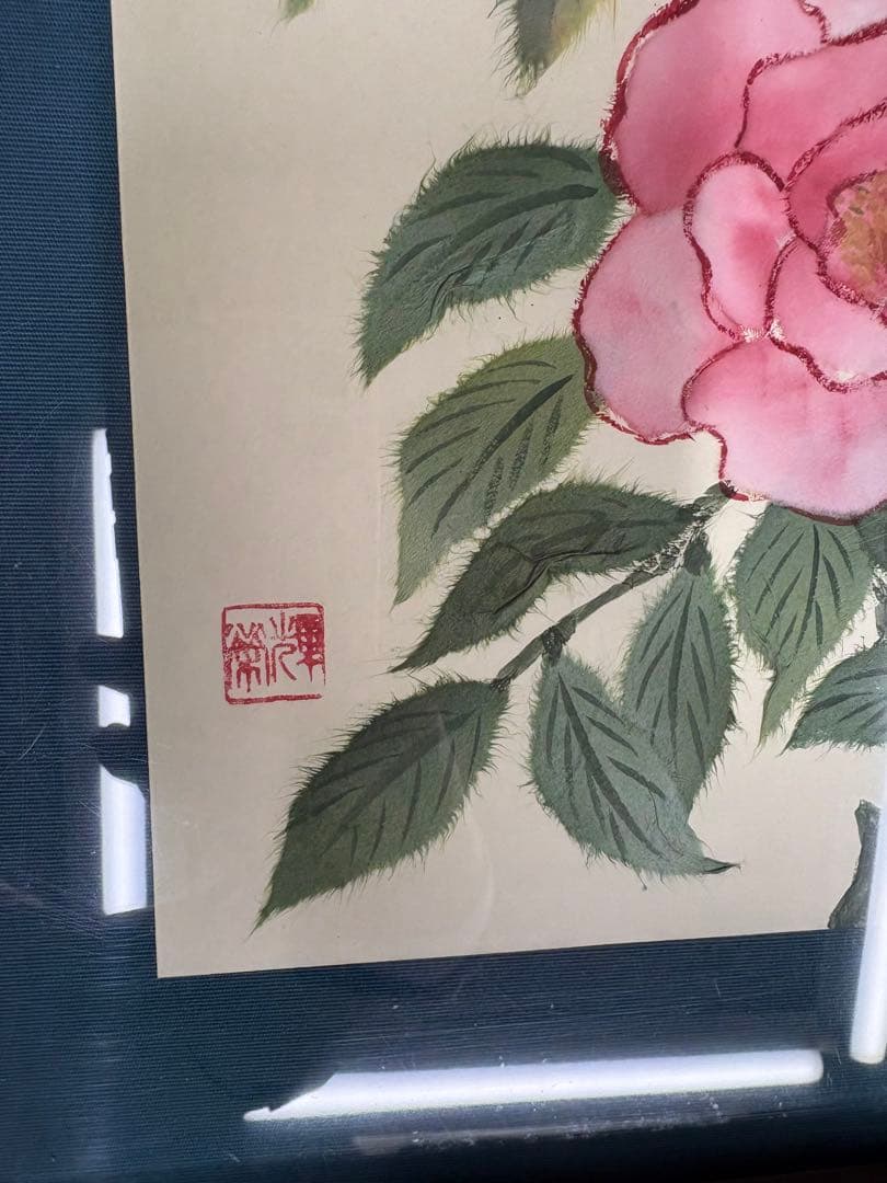 額 絵画 中国美術 骨董 花 鳥 七福神