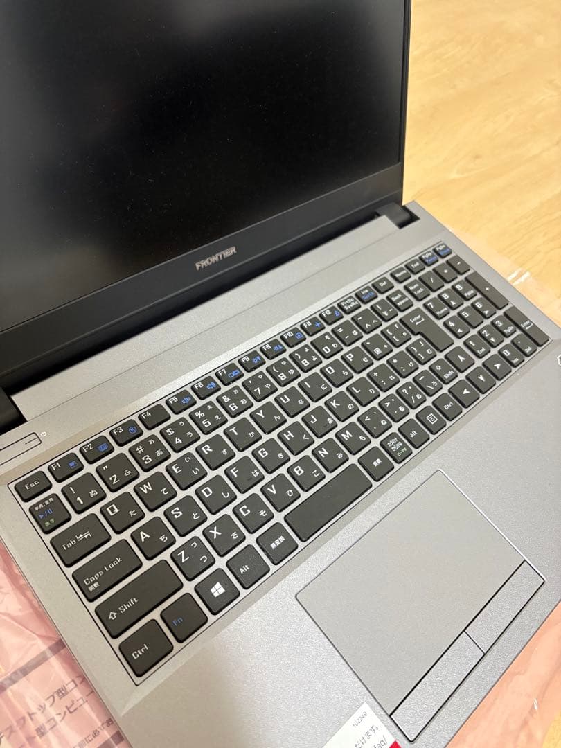 ［未使用ジャンク品］FRONTIER ノートPC シルバー