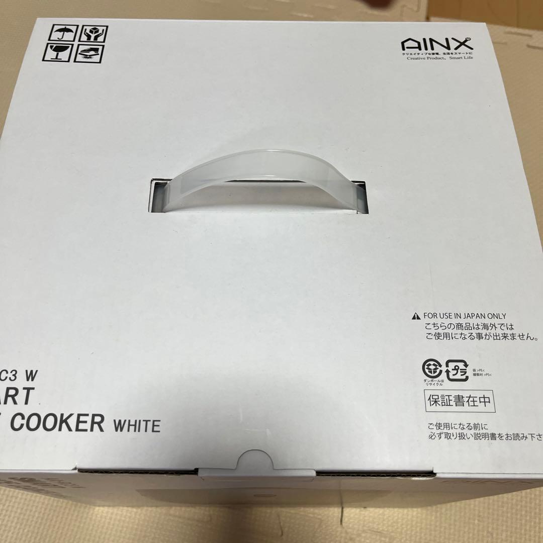 炊飯器・餅つき機 AINX AX-RC3W WHITE