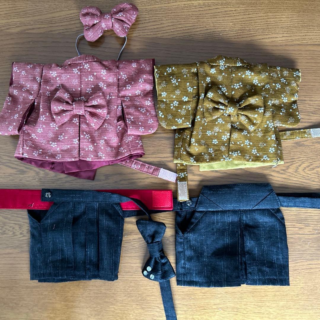 B97 ダッフィー &シェリーメイ ハンドメイド　袴コスチューム