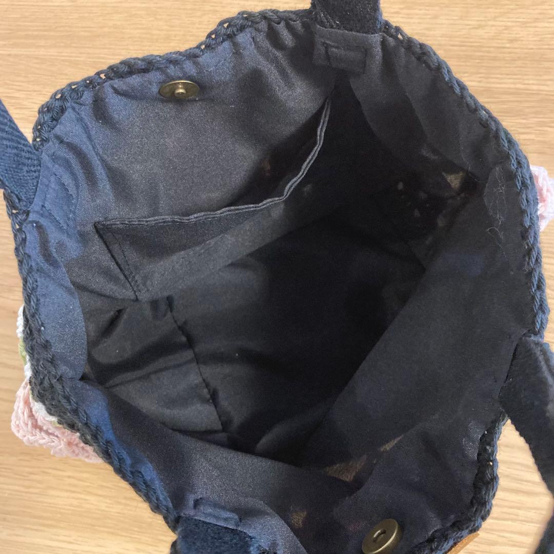 〈user_c7d7d101〉4点 黒 ピンクバラモチーフトートバッグ他