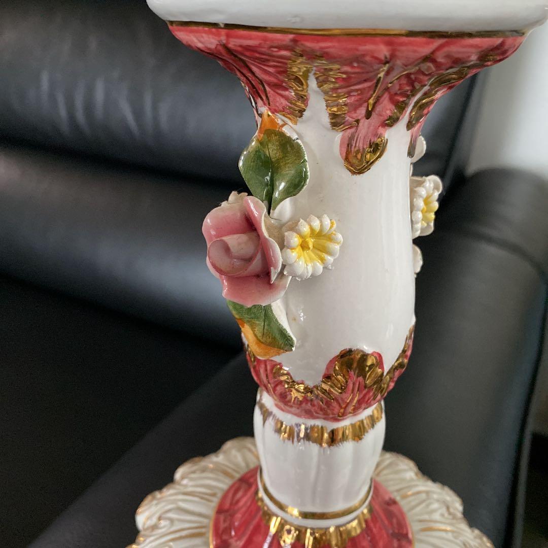 イタリア製　アンティーク薔薇のランプ