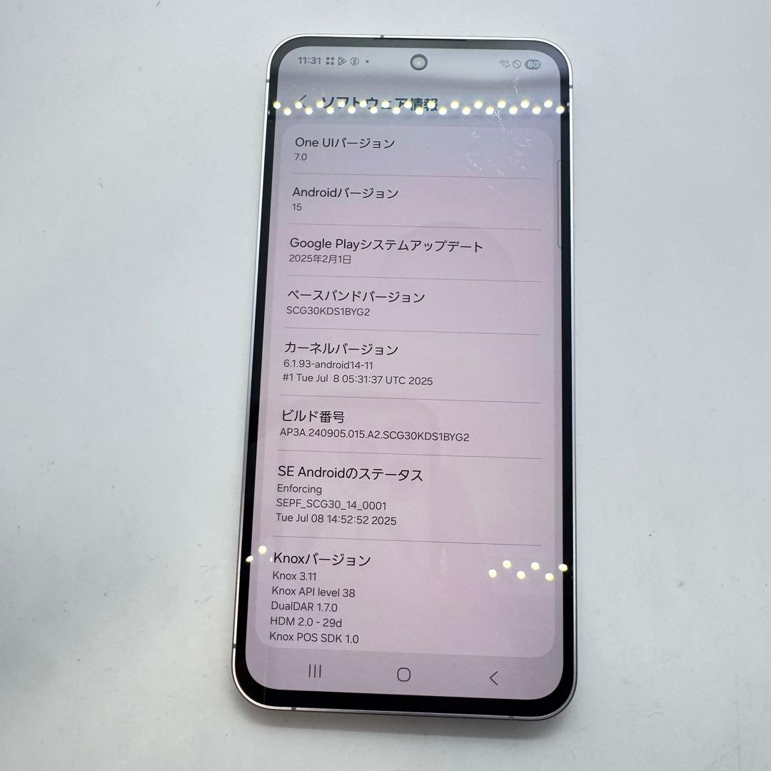 【SIMフリー】 Galaxy S24 FE SCG30 本体 動作確認済み