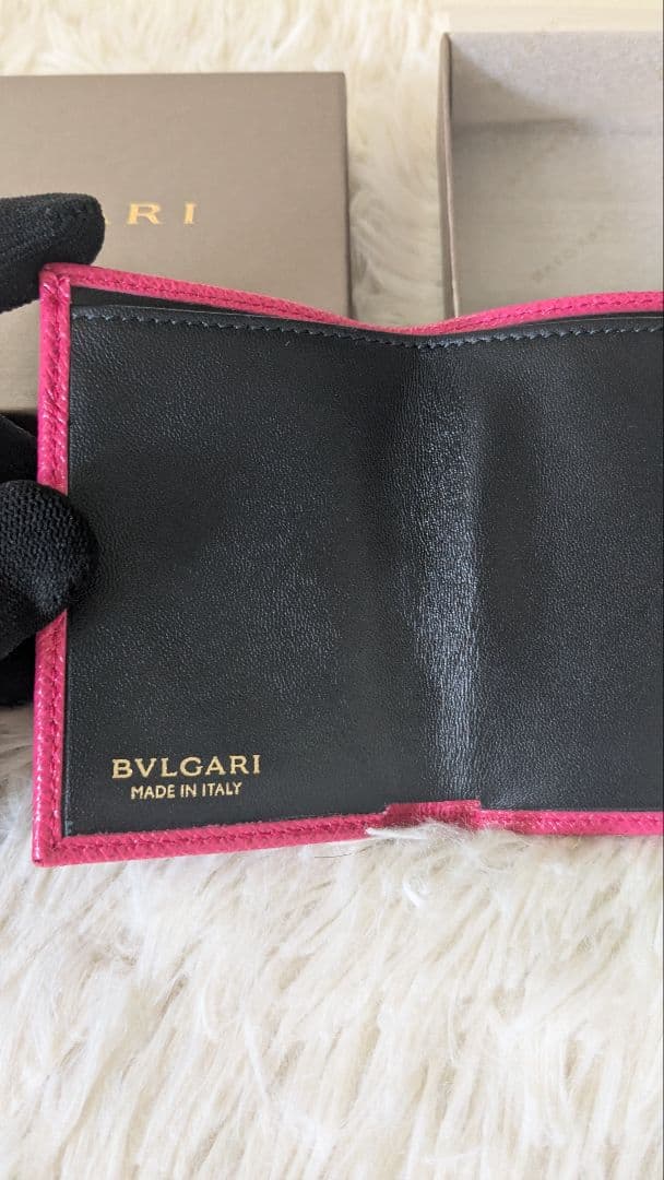 BVLGARI ミニ財布　ロゴマニア　ビーゼロワン　ピンク(新品未使用・箱付)