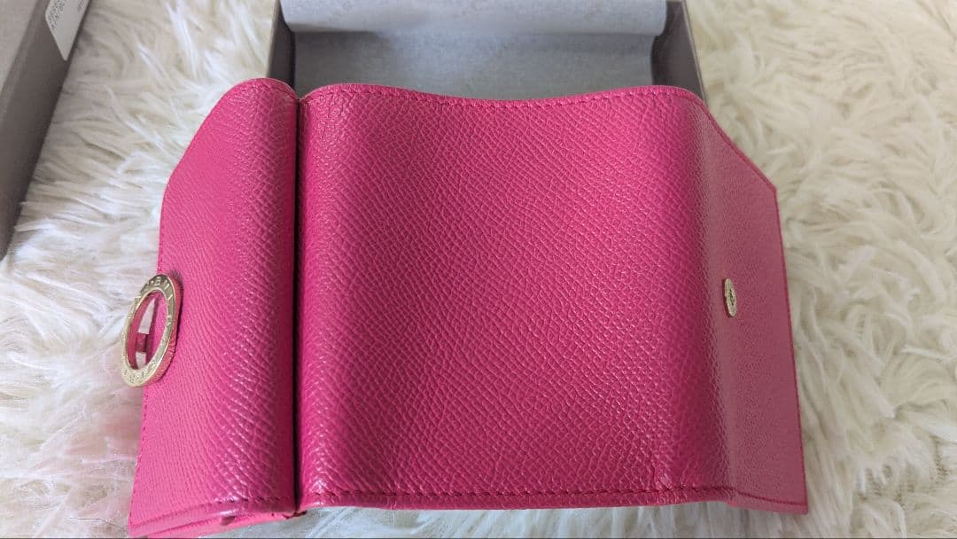 BVLGARI ミニ財布　ロゴマニア　ビーゼロワン　ピンク(新品未使用・箱付)