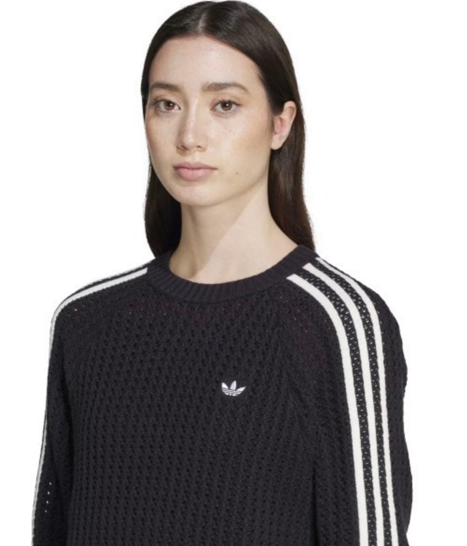 新品未着用　アディダ　アディカラー ニット クルーネックセーター　L