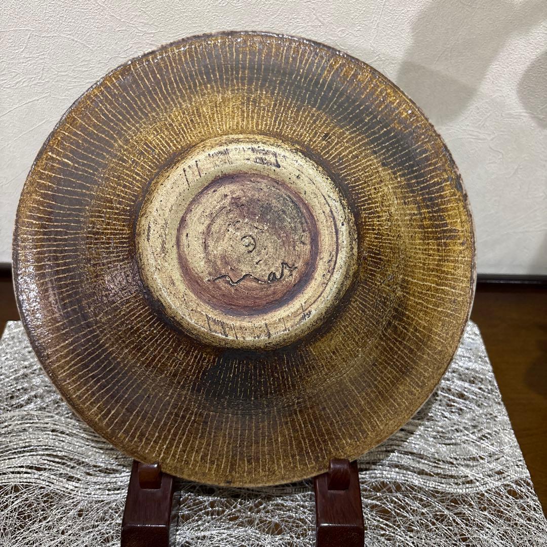 白いボウル 波紋模様 mar刻印