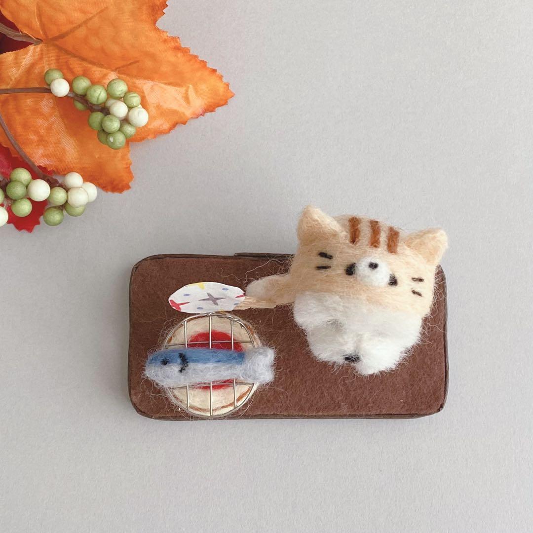 専用ページ　七輪で秋刀魚　ハロウィン　魔女ウエスティ　羊毛フェルト