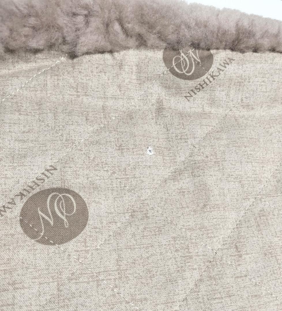 【クリーニング済】昭和西川 ムートンシーツ シングル シート 日本製