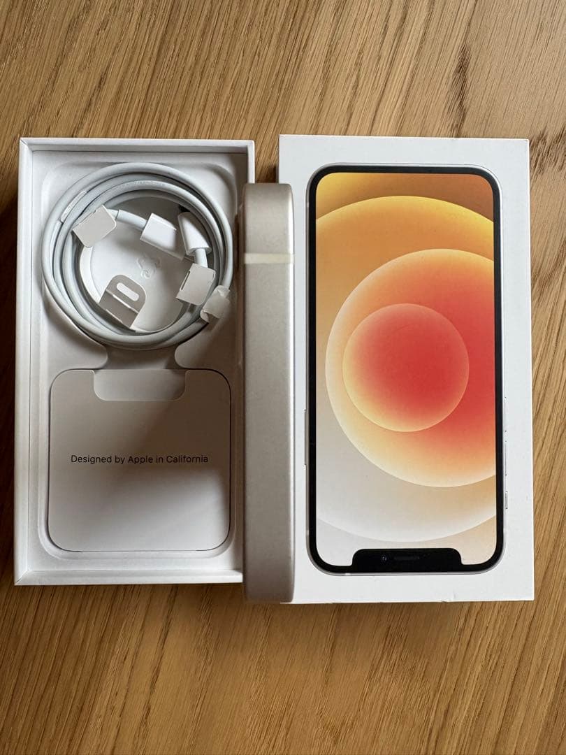 （美品）iPhone12mini ホワイト64GB SIMフリー
