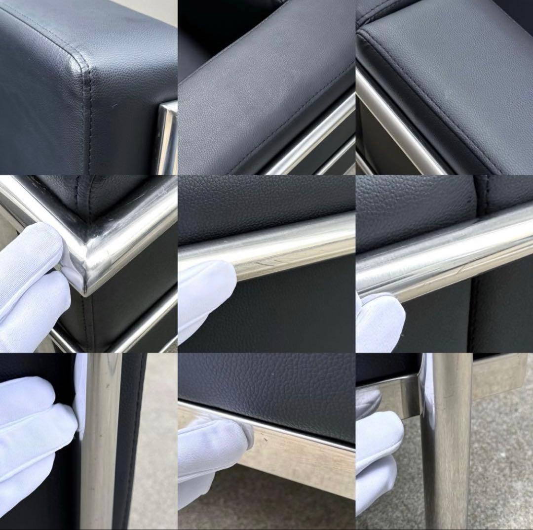 ルコルビジェ　モダンデザイン 1人掛けソファ ブラック　リプロダクト