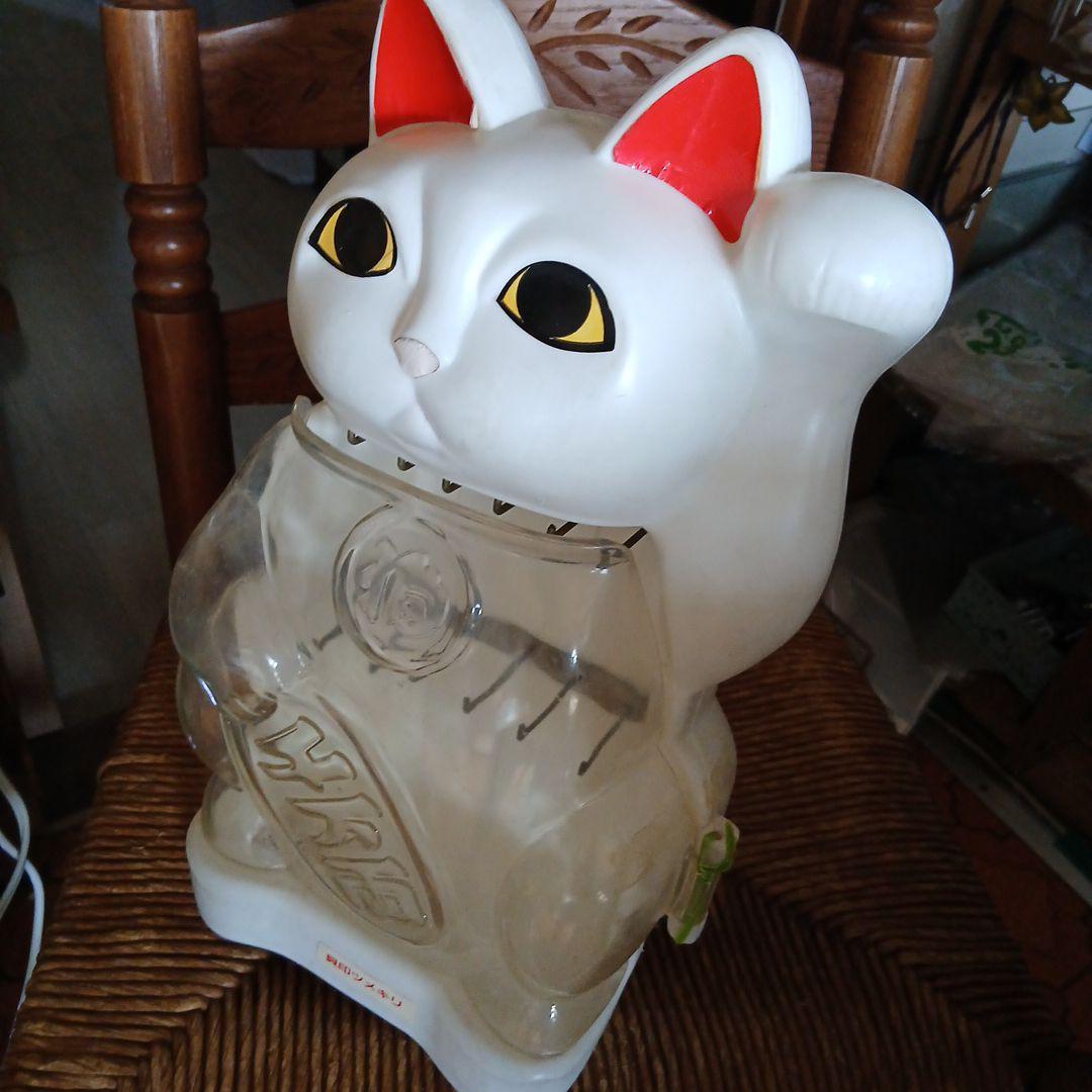昭和レトロ☆貝印ツメキリ 招き猫 ディスプレイケース 鍵掛け 貯金箱☆