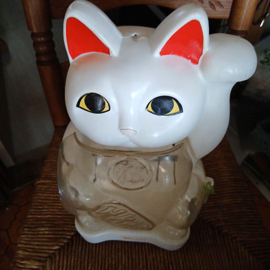 昭和レトロ☆貝印ツメキリ 招き猫 ディスプレイケース 鍵掛け 貯金箱☆