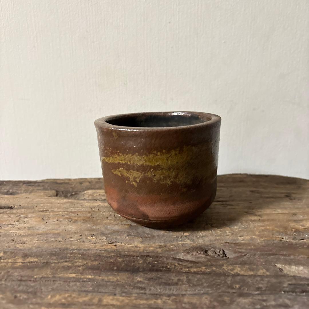 雰囲気のある古い九州民窯　古高取　火入れ　古道具　古唐津　花入検:白洲正子　李朝