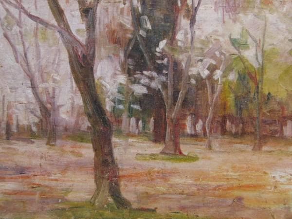 萬 鉄五郎、風景、希少画集画、新品額装付