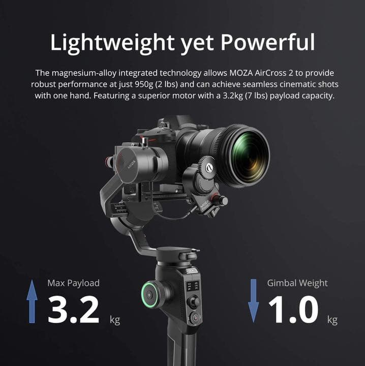 MOZA Aircross2 スタビライザー ジンバル カメラ専用MOZA正規品